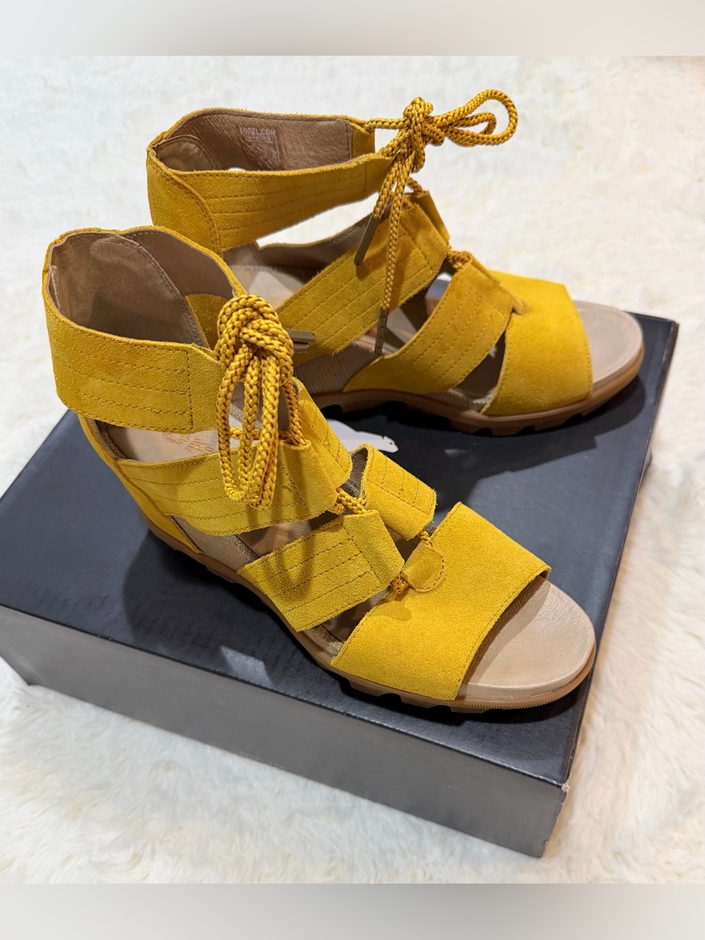 Women’s Sorel Joanie II Lace Wedge Sandals - Size 11 - Picture 10 of 15